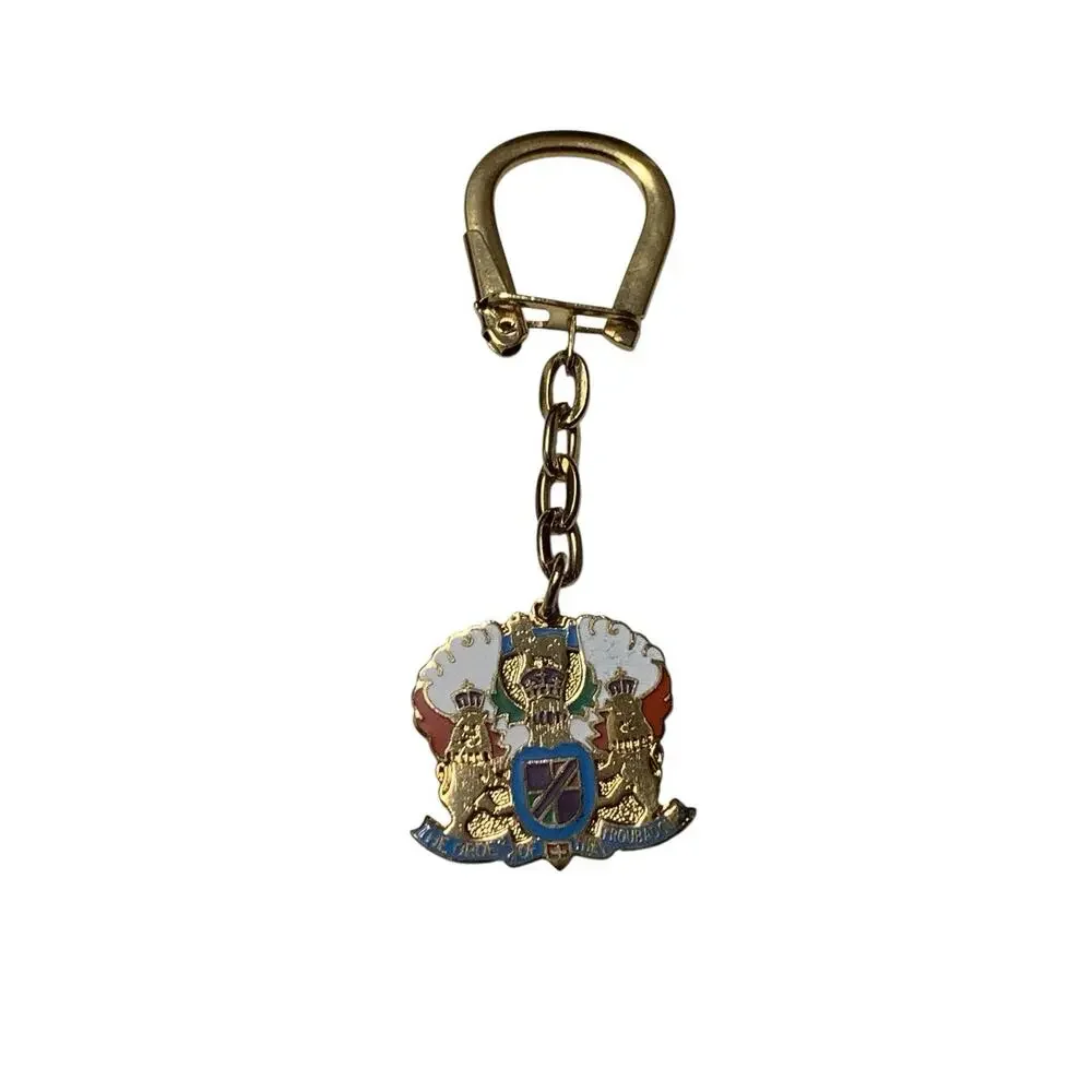The Order Of The Troubadours Gold Tone‎ Keychain